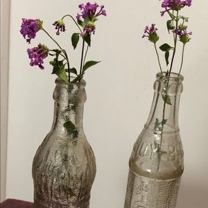 Two Vintage Soda Bottles